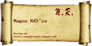 Magos Róza névjegykártya